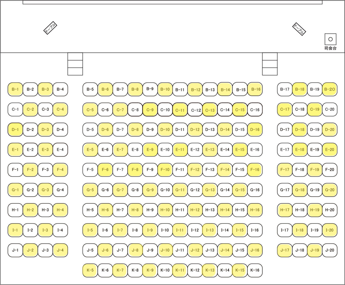 アカデミートーク座席表