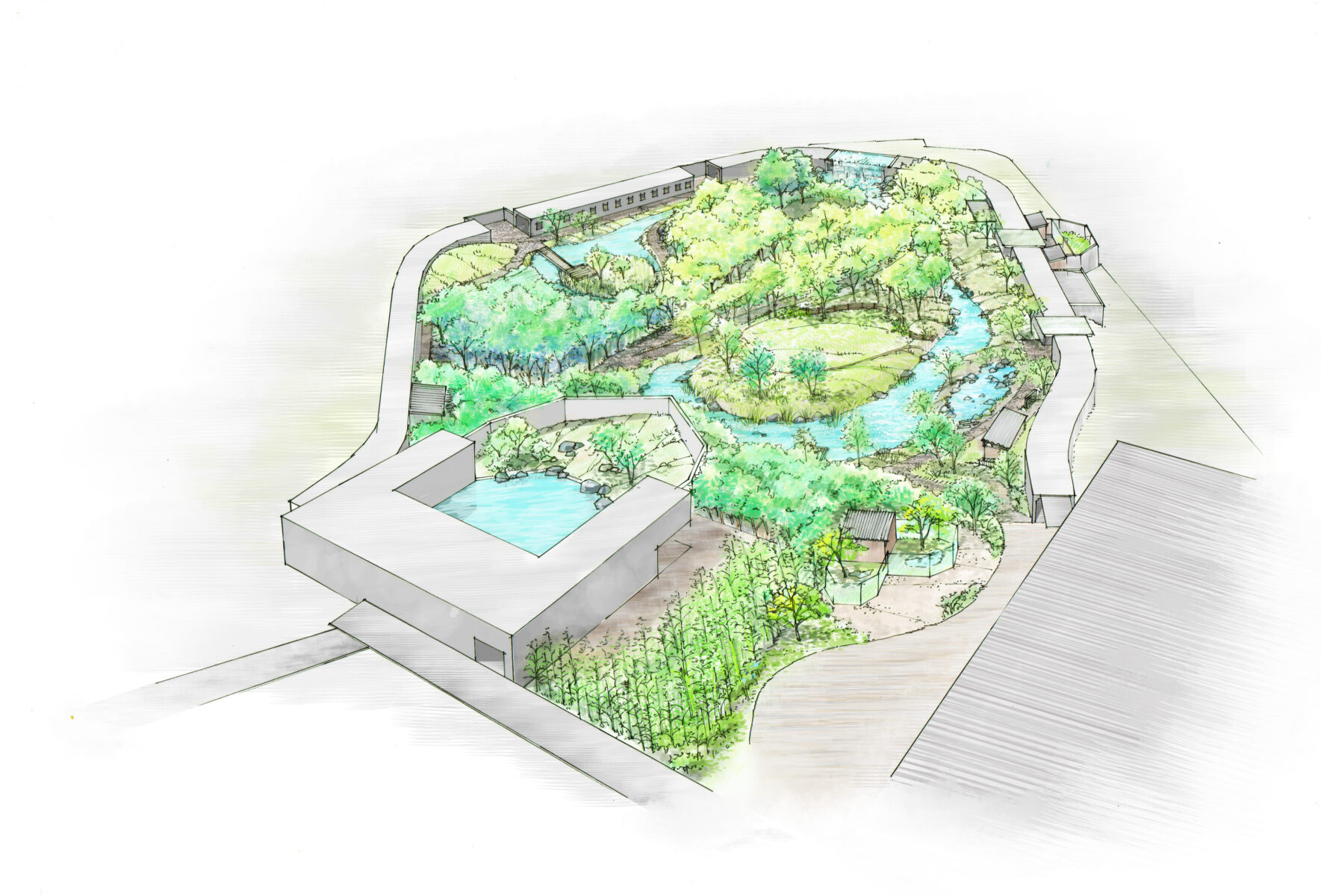 里山鳥瞰図