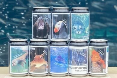 アクアマリンふくしま限定オリジナルラベル缶